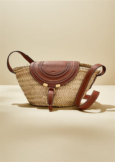 chloe raffia crossbody bags